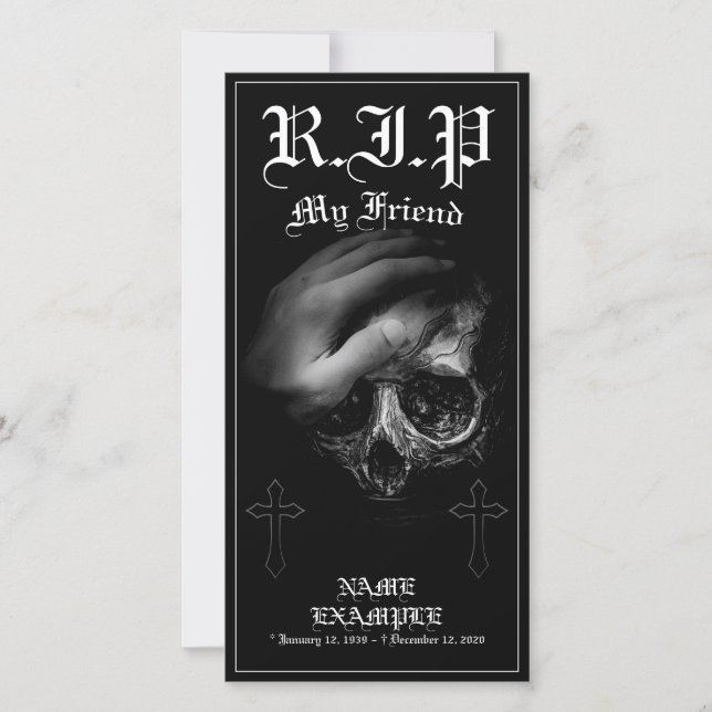 Rest in Peace my Friend (Front)