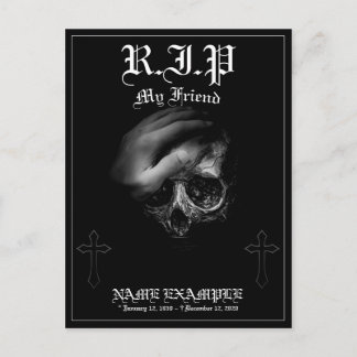 Rest in Peace my Friend Holiday Postcard