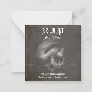 Rest in Peace my Friend - vintage Note Card