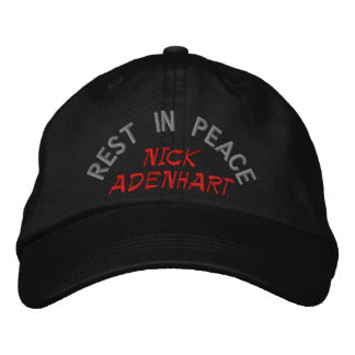 REST IN PEACE, NICK ADENHART EMBROIDERED BASEBALL HAT