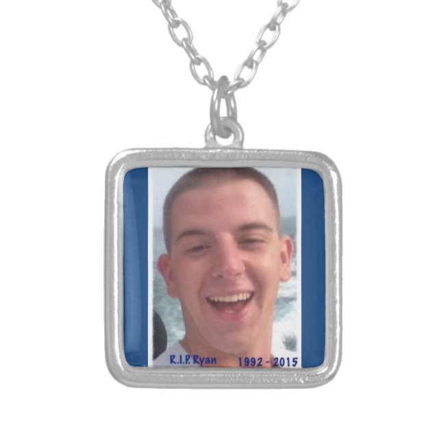 Rest in Peace Ryan Silver Plated Necklace (Front)