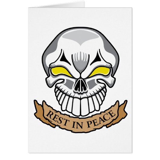 Rest In Peace Skull Cards (Front)