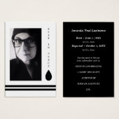 rest in peace tear drop (Front & Back)