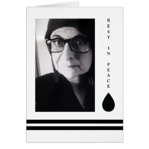 rest in peace tear drop cards