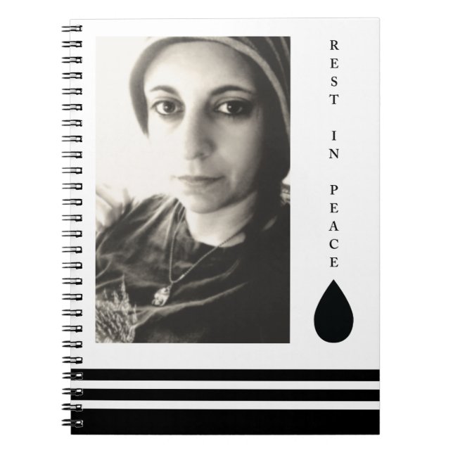 rest in peace tear drop notebook (Front)