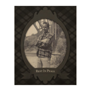 rest in peace wood art