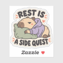 Rest Is a Side Quest Cozy Capybara
