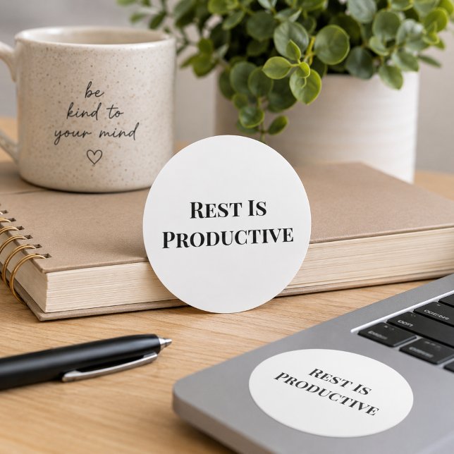 Rest Is Productive Mental Health Sticker (Creator Uploaded)