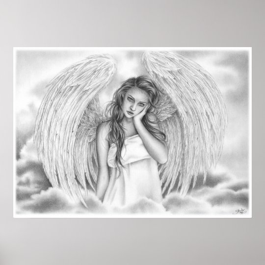 Rest my love Angel Poster | Zazzle.com