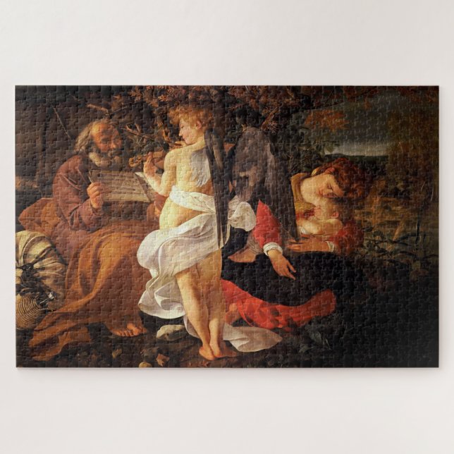 Rest on the Flight into Egypt (1597) by Caravaggio Jigsaw Puzzle (Horizontal)