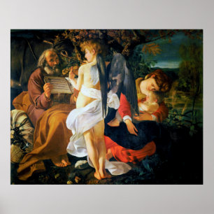 Rest on the Flight into Egypt by Caravaggio (1596) Poster