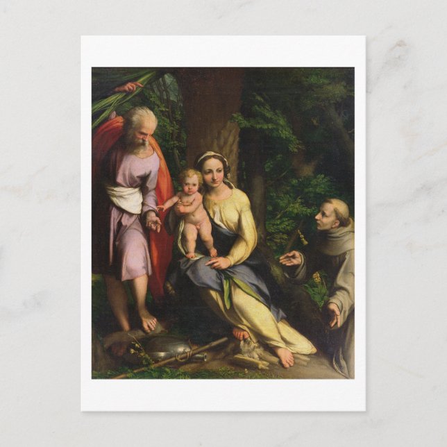 Rest on the Flight into Egypt, c.1515 (oil on canv Postcard (Front)