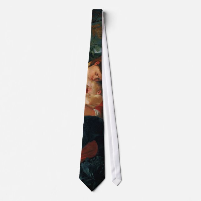 Rest on the Flight into Egypt, Caravaggio Neck Tie (Front)
