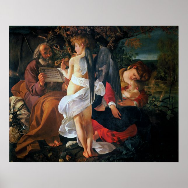 Rest on the Flight into Egypt, Caravaggio Poster (Front)