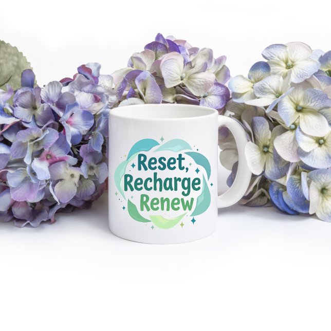 Rest, Recharge, Renew Mug (Creator Uploaded)