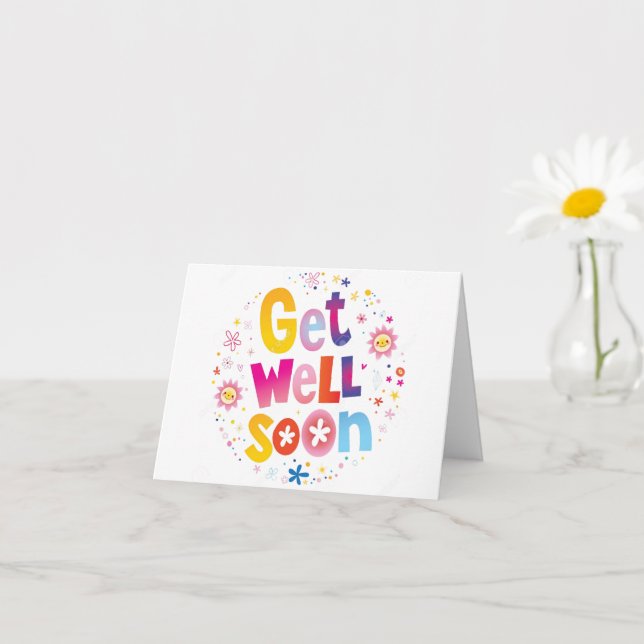 REST RELAX RECOVER-GET WELL SOON CARD (Small Plant)