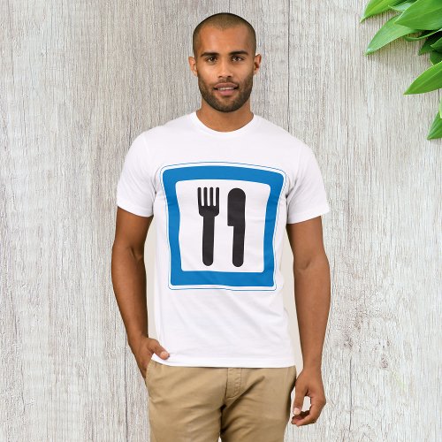 Rest Stop Sign Mens T_Shirt