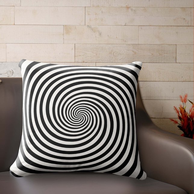 Rest Your Hypnotic Mind  Throw Pillow (Add a touch of whimsy and wonder to your space with this throw pillow featuring a hypnotic design.)