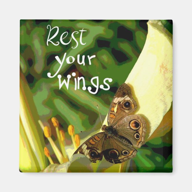 Rest Your Wings Magnet (Front)