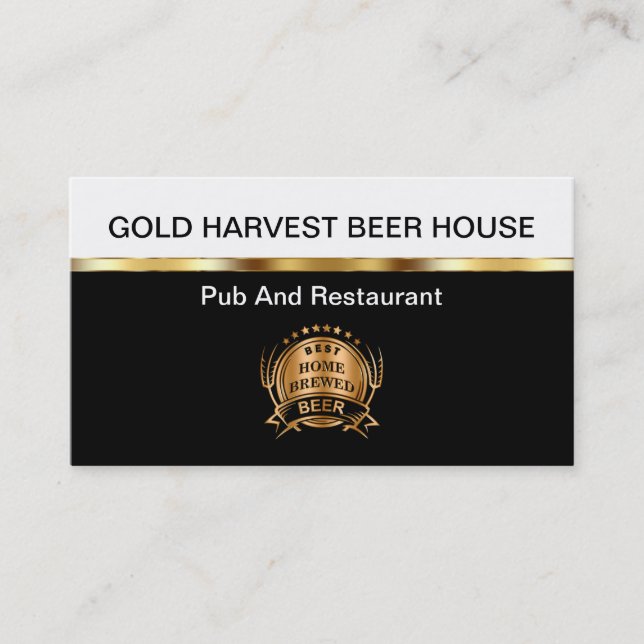 Restaurant And Pub Business Cards (Front)