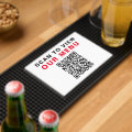 Restaurant Bar Menu QR Code Bar Mat | Zazzle