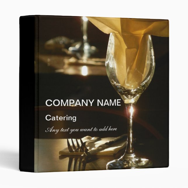 Restaurant Binder (Front/Spine)