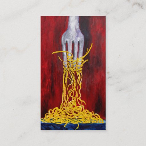 Customizable restaurant business card