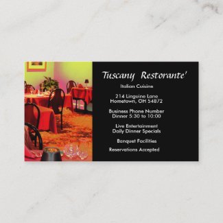 Restaurant Business Card