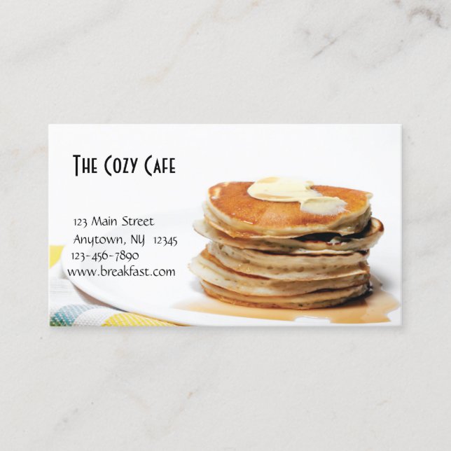 Restaurant Business Card (Front)