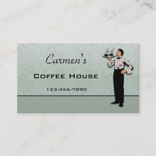 Customizable Restaurant  Business Card