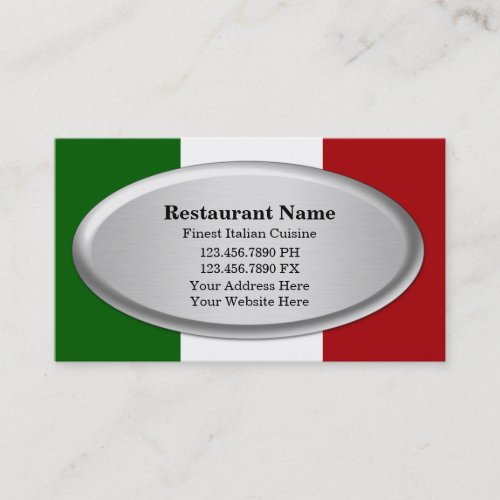 Restaurant Business Cards