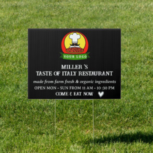 Restaurant & Cafe Business Logo Outdoor Sign