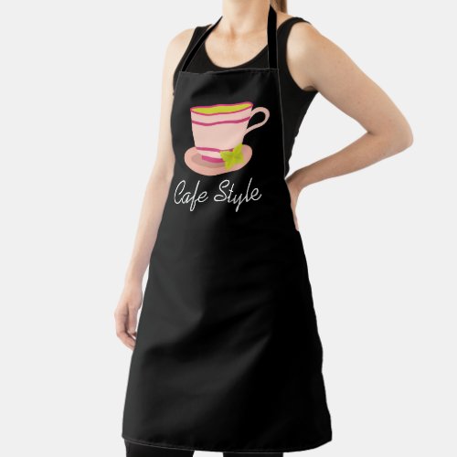 Restaurant cafe waitress tea cup cute apron