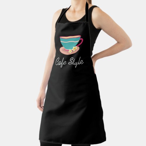 Restaurant cafe waitress tea cup cute apron