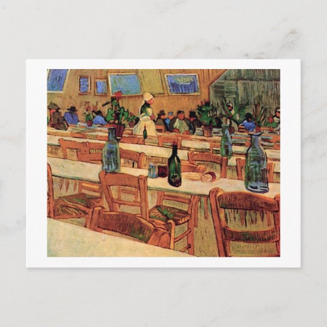 Restaurant Carrel in Arles, Van Gogh Fine Art Postcard (Front)