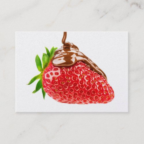 Restaurant  Caterer  Strawberry Business Card