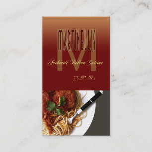 Restaurant Catering Eateries Cuisine Business Card