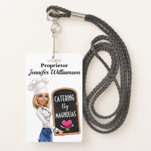Restaurant - Catering Lanyard Badge 
