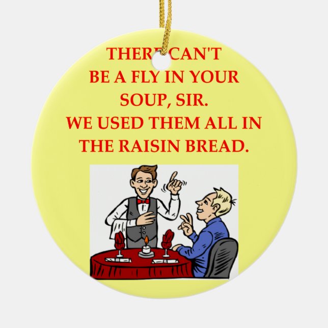 restaurant ceramic ornament (Front)