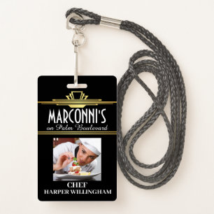 Restaurant Chef Lanyard Badge 