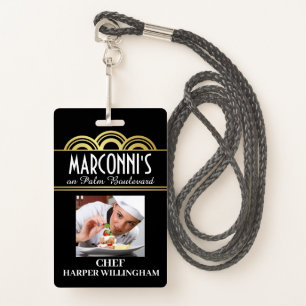 Restaurant Chef Lanyard Badge 