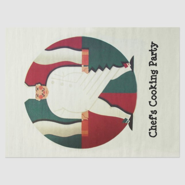 RESTAURANT CHEF'S COOKING PARTY Culinary  Tissue P Tissue Paper (Front)