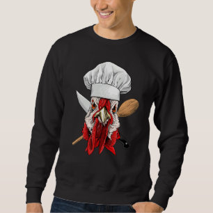 Restaurant Chicken Chef Kitchen Cook Culinary Chic Sweatshirt