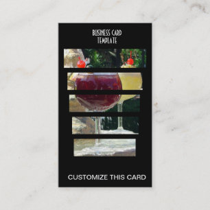 Restaurant Fancy Margarita Cocktails Business Card