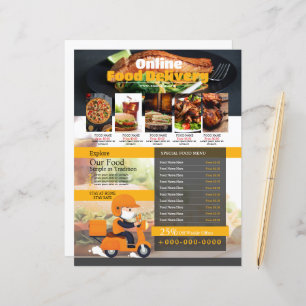Restaurant Food Delivery Flyer Flyer Template