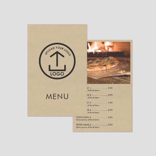 Restaurant Food Menu Price List Rustic Kraft