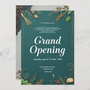 Restaurant Grand Opening Invitation