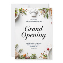 Restaurant Grand Opening Invitation