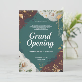 Restaurant Grand Opening Invitation