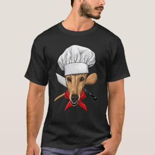 Restaurant Greyhound Chef Cook Cooking Pet Dog T-Shirt